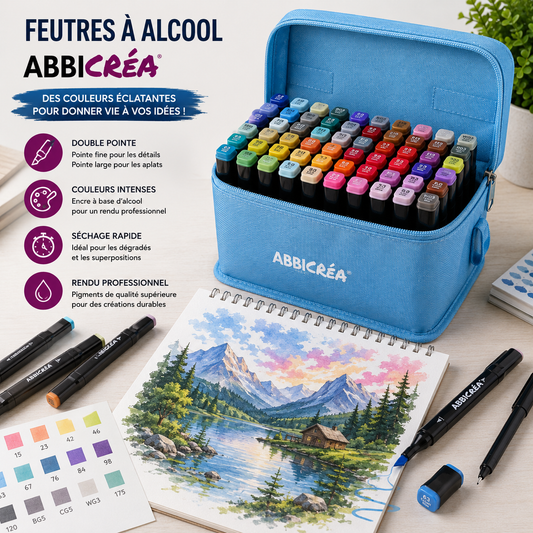Feutres à alcool : le secret des dessins aux couleurs éclatantes ✨🎨
