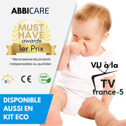 Seringues Nasales Bébé 10ml ABBICARE – x4 pièces (KIT COMPLET)