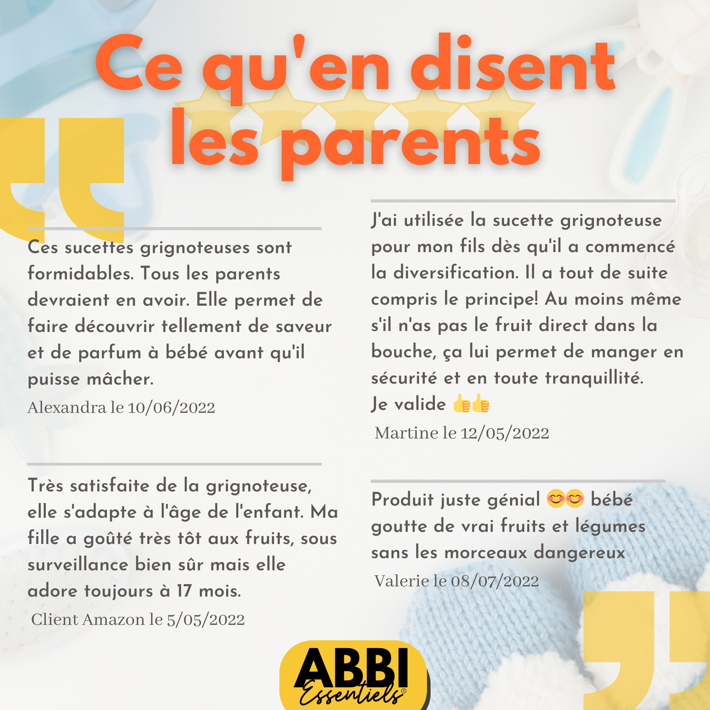 Kit complet 2 grignoteuses bébé sans BPA + 6 tetines [3 tailles] + brosse nettoyage