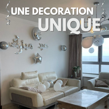 Kit Décoration Ramadan & Eid Mubarak – 34 Éléments | Or ou Argent | Décoration Complète Fête Aïd
