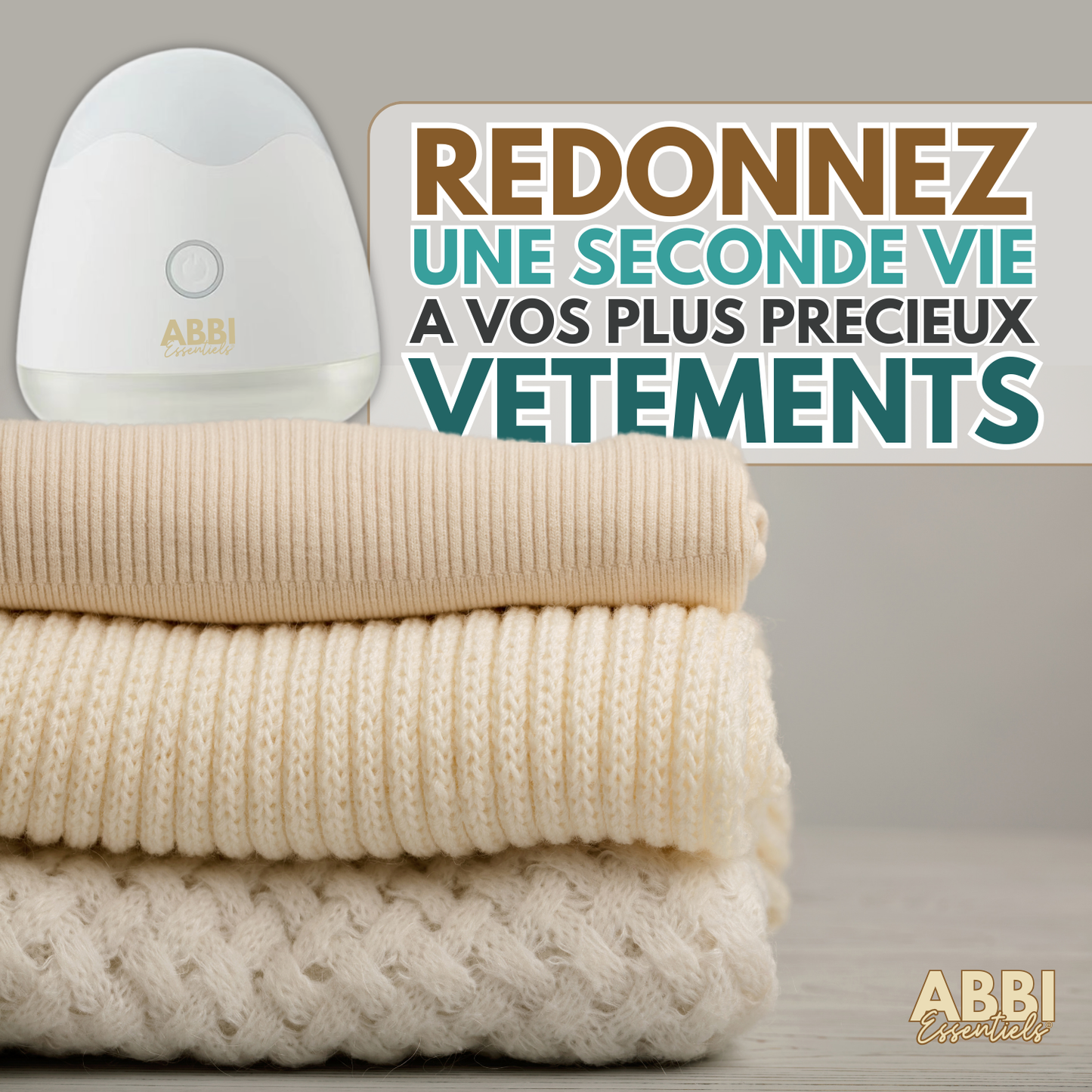 Rasoir Anti-Bouloche Rechargeable USB  ABBI Essentiels