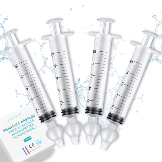 Seringues Nasales Bébé 10ml ABBICARE – x4 pièces [KIT ECO]