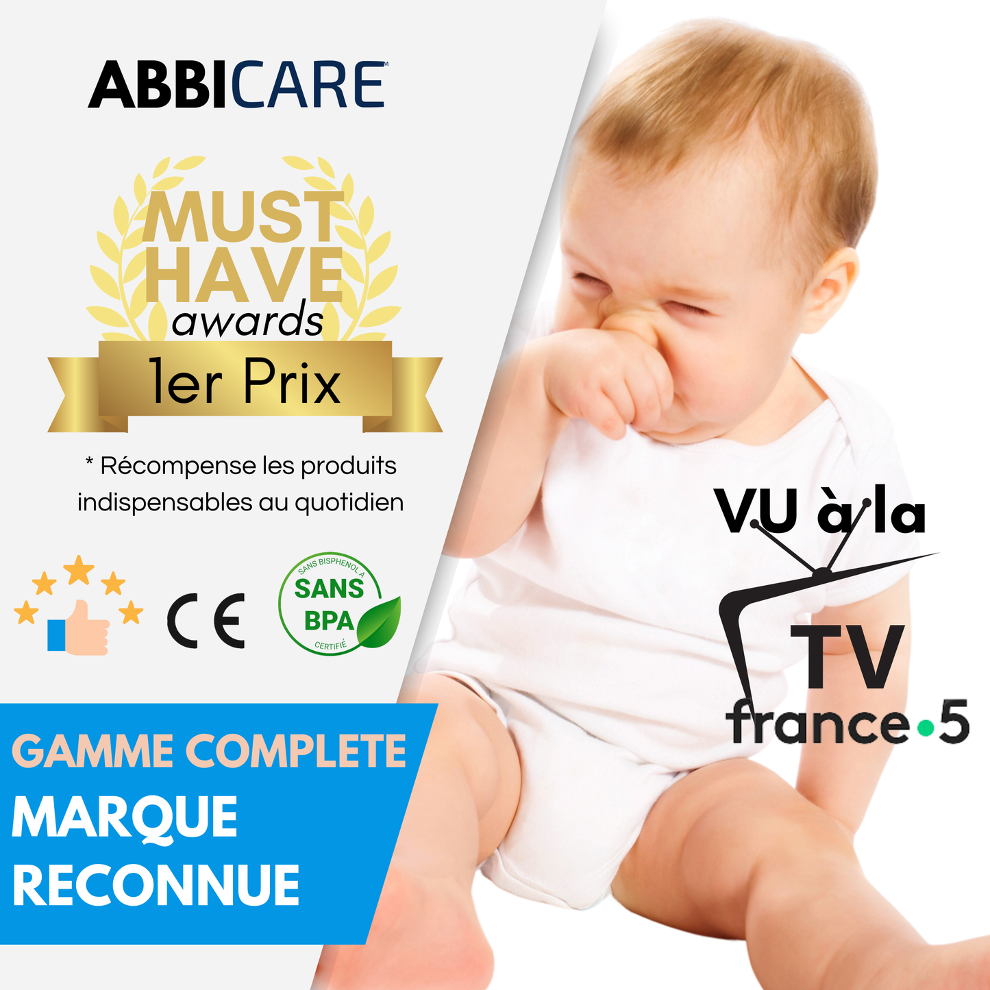 Seringues Nasales Bébé 10ml ABBICARE – x4 pièces [KIT ECO]