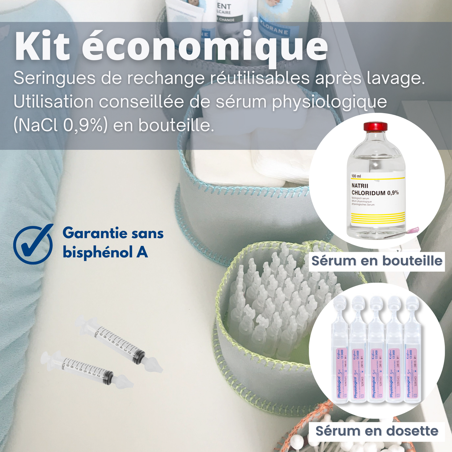 Seringues Nasales Bébé 10ml ABBICARE – x4 pièces [KIT ECO]
