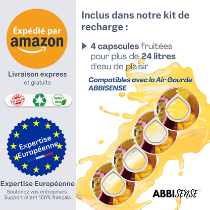 Capsules recharge | 4 capsules pods saveur PASSION | 0 sucre 100% naturel