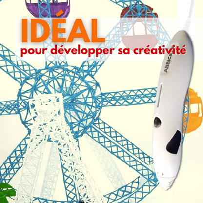 Stylo 3D Basse Température | Sécurisé Enfant | ABBICREA