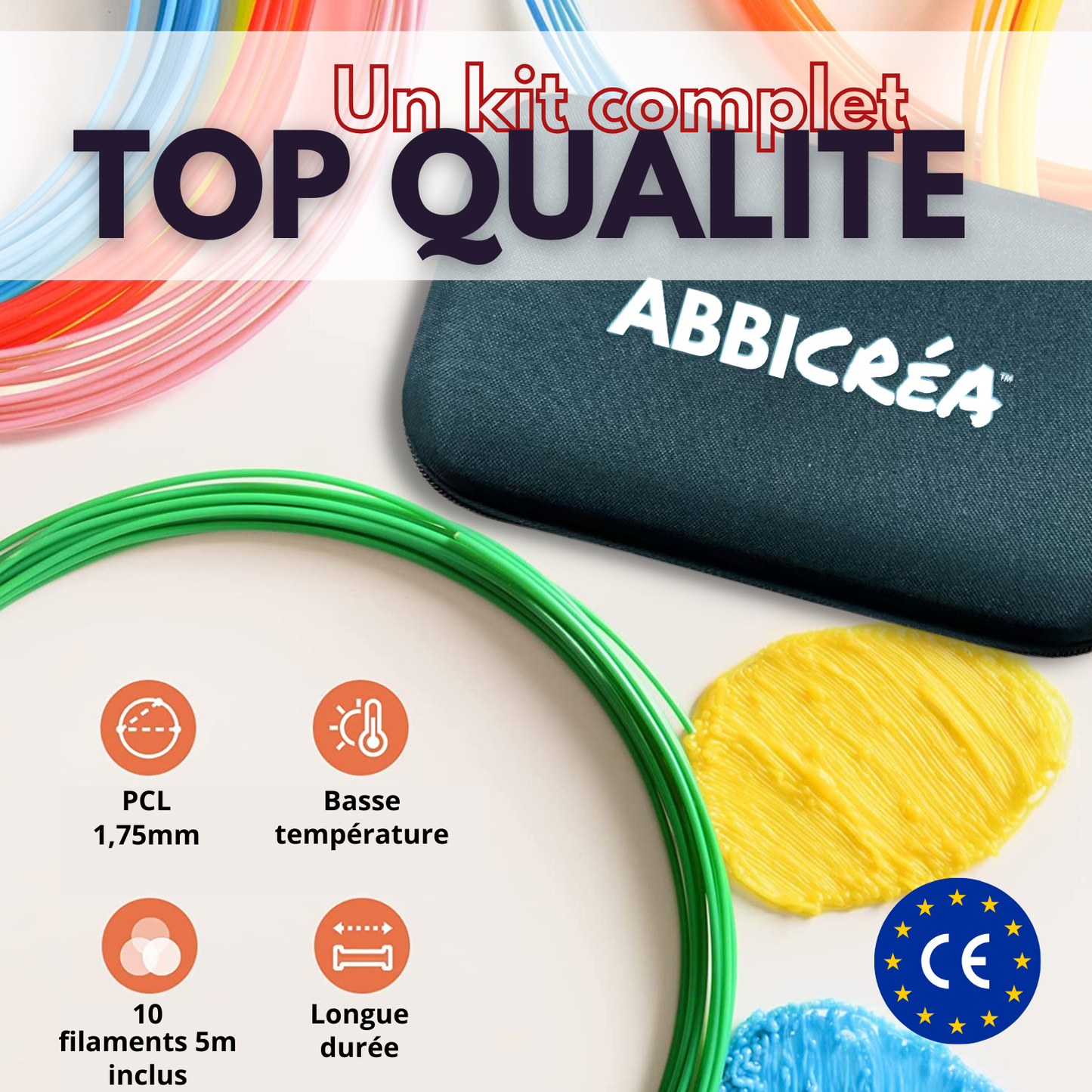 Stylo 3D ABBICREA Basse température