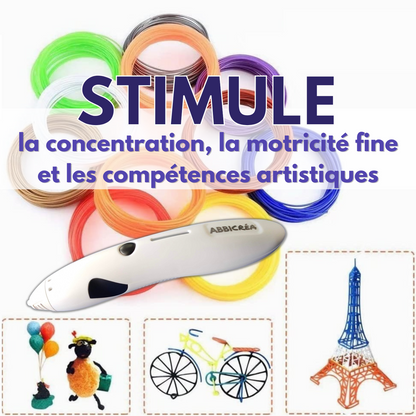 Stylo 3D Basse Température | Sécurisé Enfant | ABBICREA