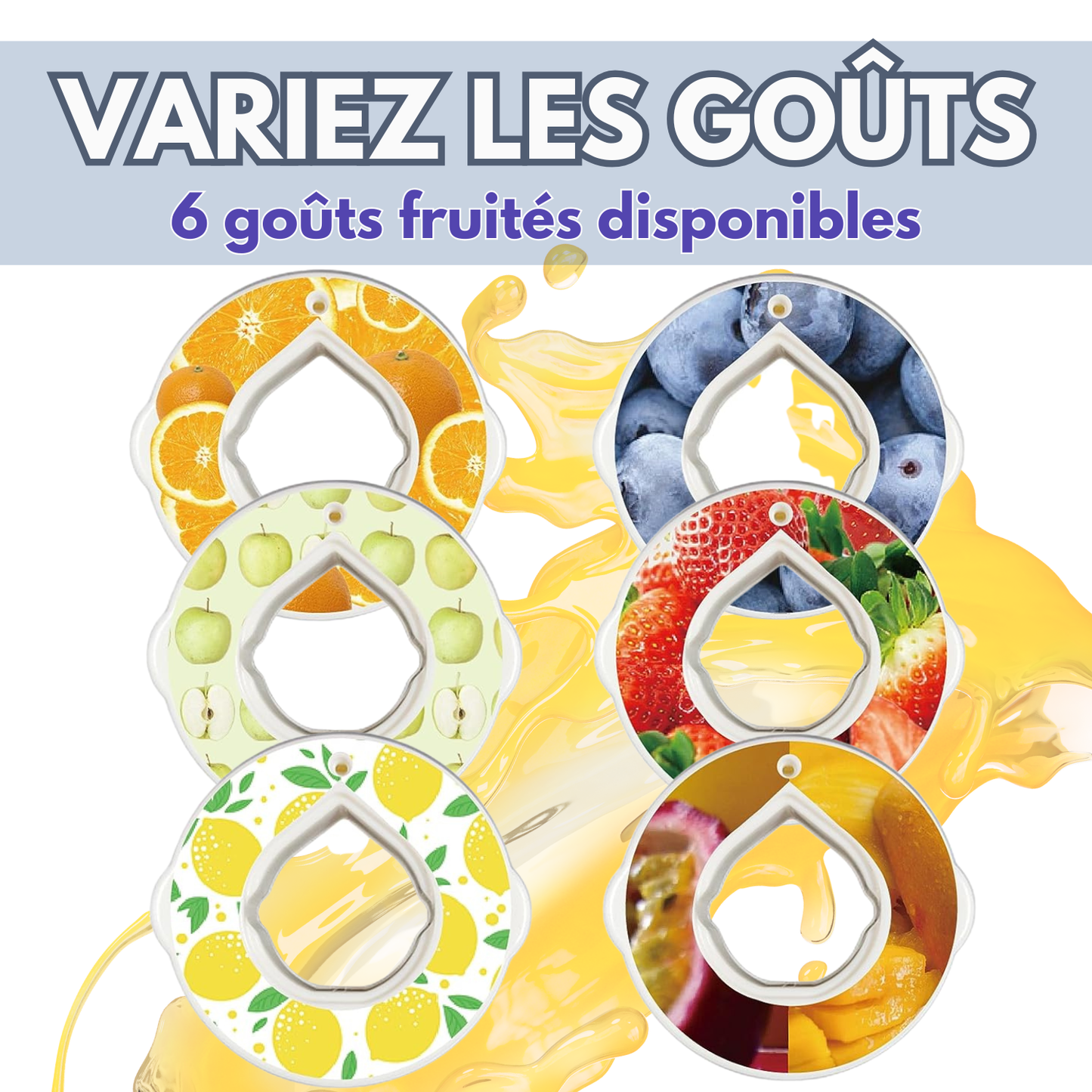 Capsules recharge | 4 capsules pods saveur POMME | 0 sucre 100% naturel