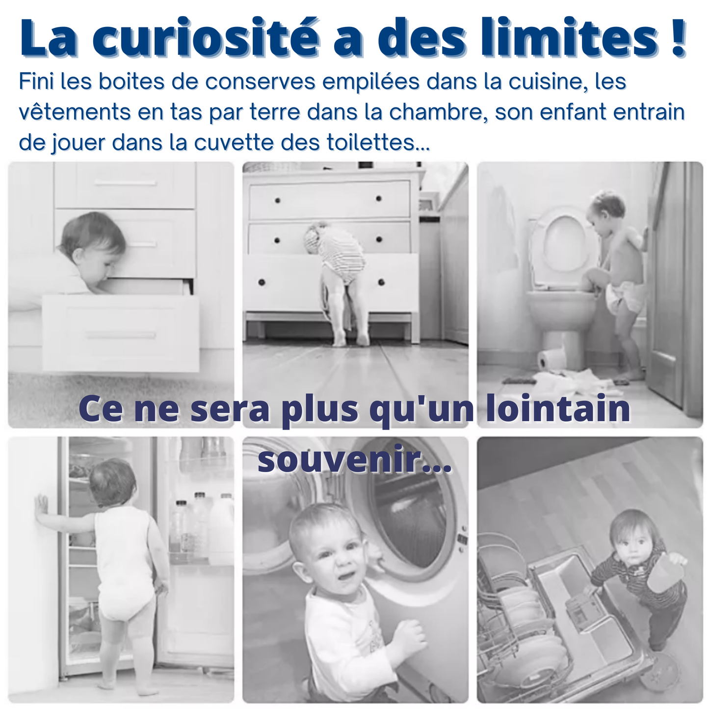 Bloque Porte Sécurité Bébé – Kit Sécurité Enfant 8 ou 14 Pièces