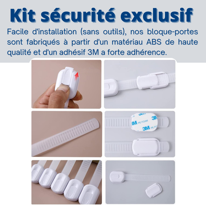 Bloque Porte Sécurité Bébé – Kit Sécurité Enfant 8 ou 14 Pièces