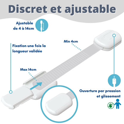Bloque Porte Sécurité Bébé – Kit Sécurité Enfant 8 ou 14 Pièces
