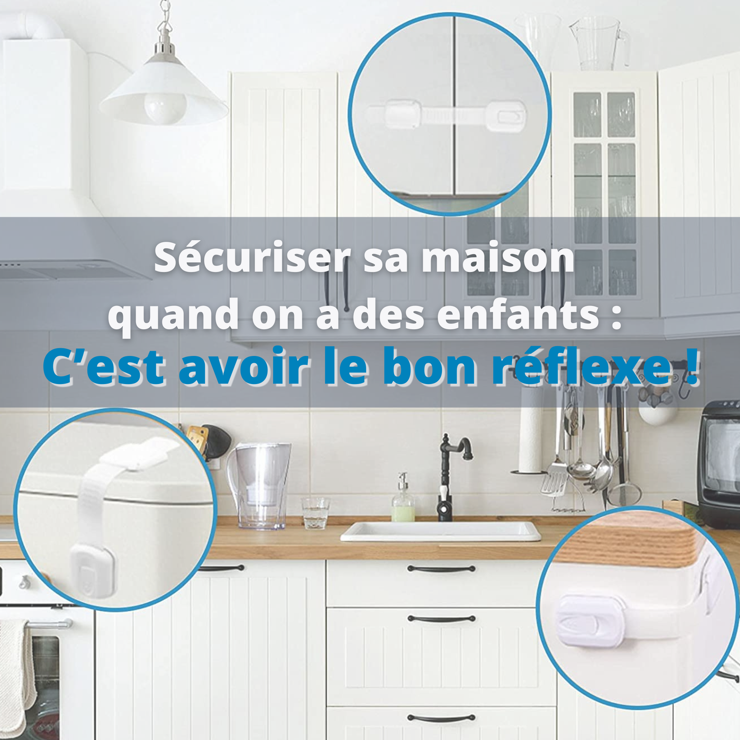 Bloque Porte Sécurité Bébé – Kit Sécurité Enfant 8 ou 14 Pièces